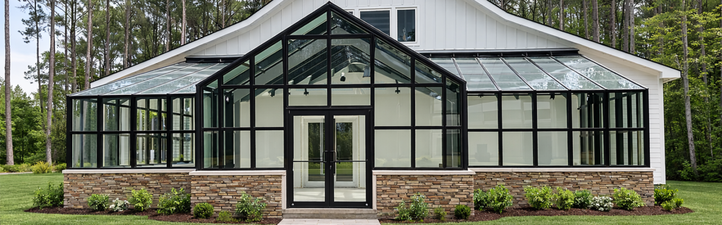 Arcadia GlassHouse residential and commercial greenhouse series overview